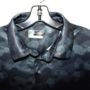 PGA Tour Camo Polo Shirt L – Athletic Golf Performance 100% Polyester
